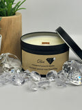 Chloe Diamond Candle - 6oz Black Tin