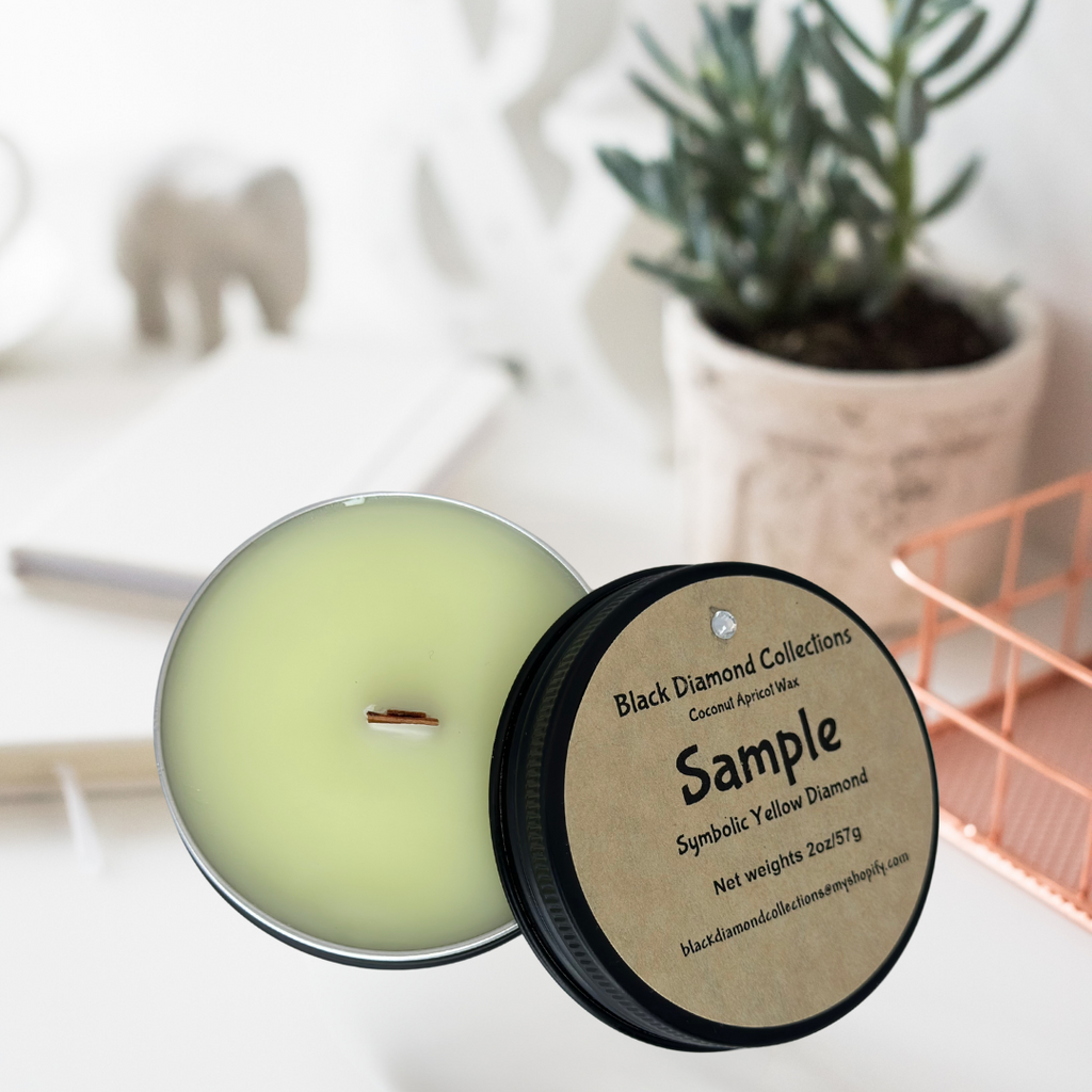 Symbolic Yellow Diamond Candle