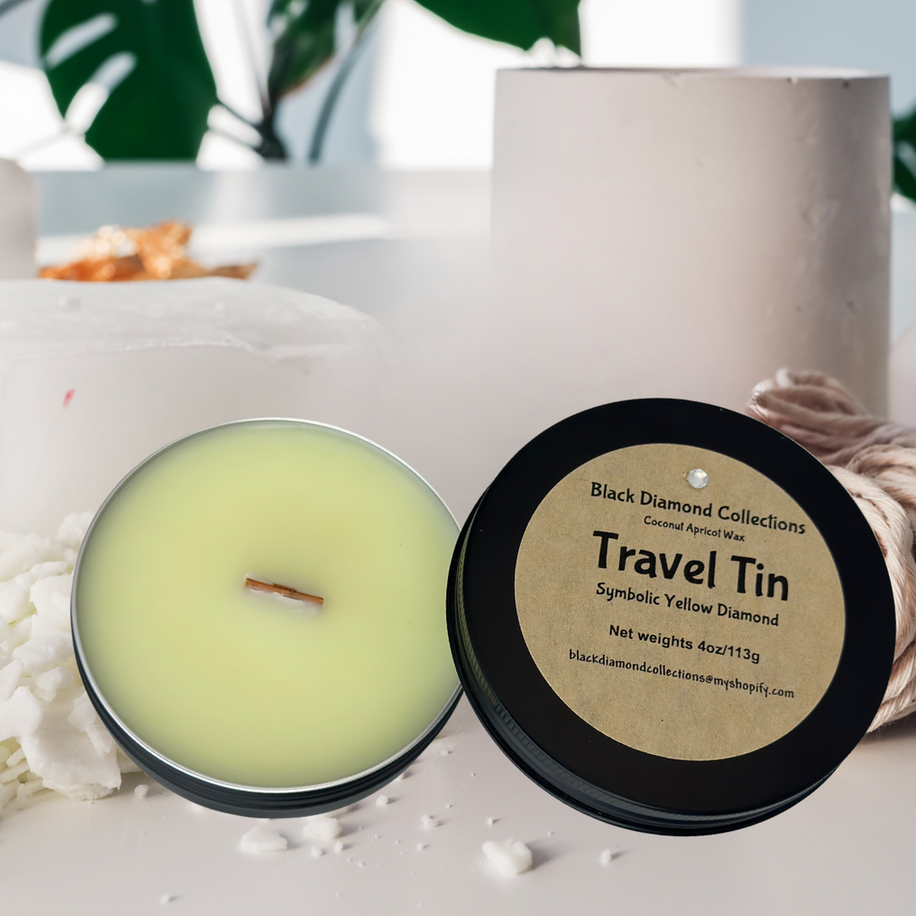 Symbolic Yellow Diamond Candle