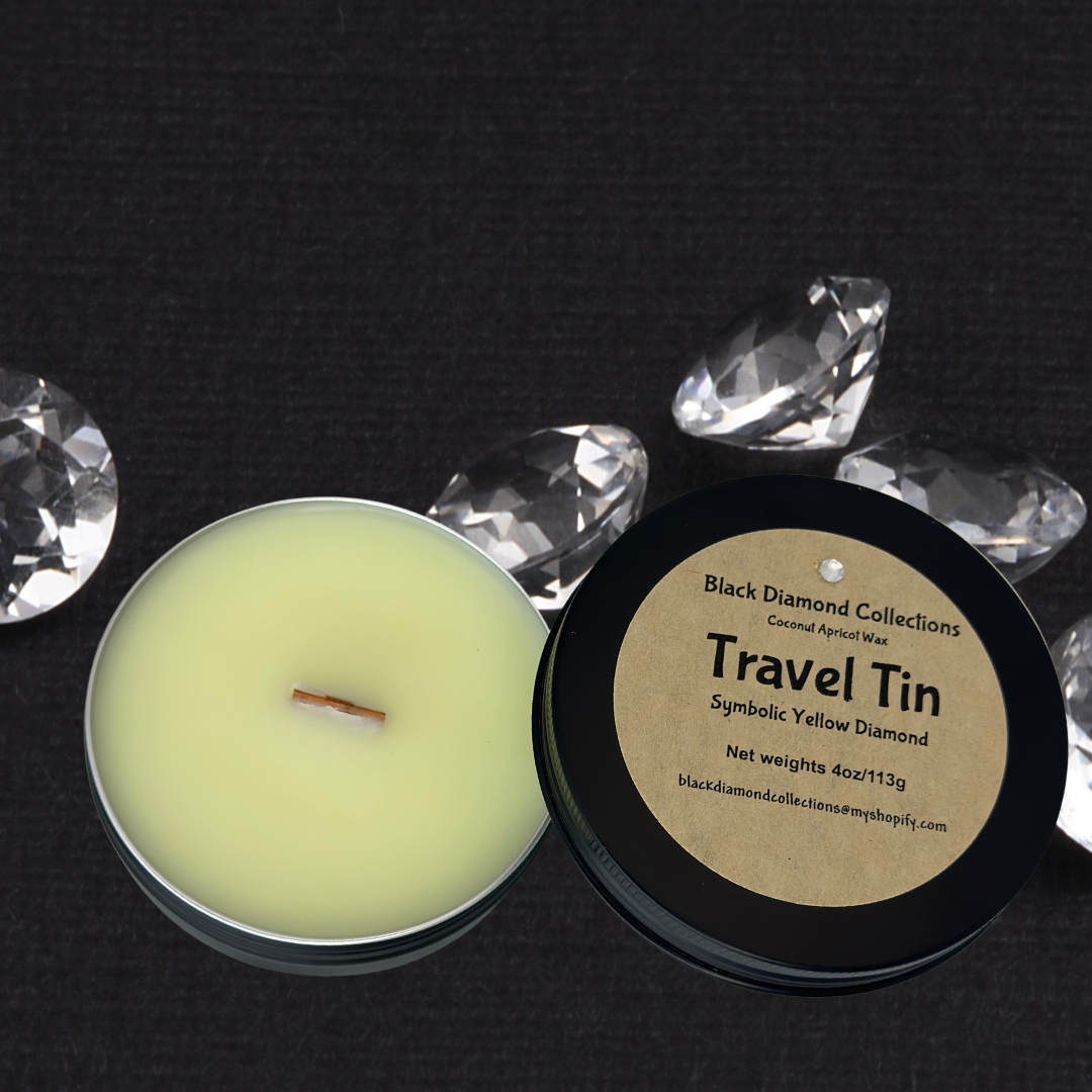 Symbolic Yellow Diamond Candle